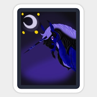 Lunar Unicorn Sticker